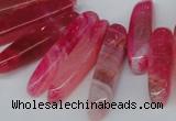 CTD585 Top drilled 6*20mm - 6*45mm wand agate gemstone beads