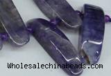 CTD596 Top drilled 10*30mm - 12*45mm wand agate gemstone beads