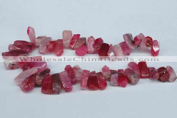 CTD604 Top drilled 10*18mm - 12*28mm nuggets agate gemstone beads