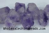 CTD630 Top drilled 8*12mm - 18*25mm faceted nuggets amethyst beads