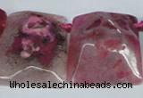 CTD663 Top drilled 25*30mm - 30*40mm freeform agate beads