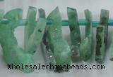 CTD673 Top drilled 10*25mm - 12*45mm wand agate gemstone beads