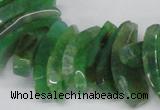 CTD721 Top drilled 12*25mm - 14*40mm wand agate gemstone beads