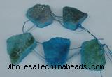 CTD764 Top drilled 25*30mm - 30*35mm freeform agate beads