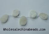 CTD800 Top drilled 20*30mm - 25*35mm freeform agate beads