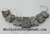 CTD820 Top drilled 20*30mm - 35*45mm trapezoid agate beads