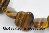 CTE09 18*22mm butterfly shape yellow tiger eye beads Wholesale