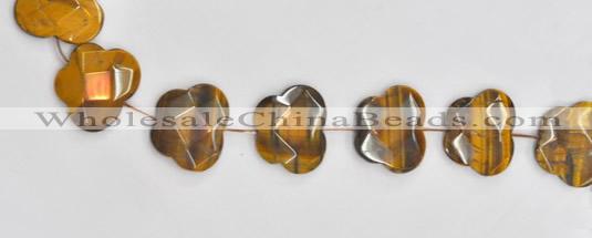 CTE10 butterfly shape 25*30mm yellow tiger eye beads wholesale