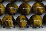 CTE1220 15.5 inches 10mm round AB+ grade yellow tiger eye beads