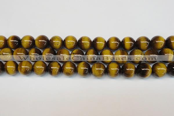 CTE1230 15.5 inches 14mm round A grade yellow tiger eye beads