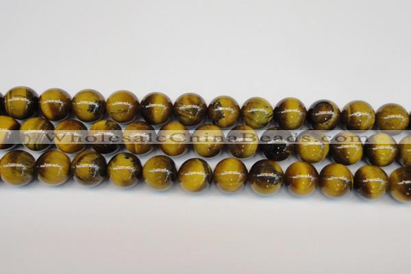 CTE1313 15.5 inches 12mm round B grade yellow tiger eye beads