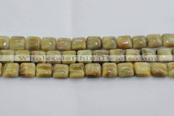 CTE1529 15.5 inches 16*16mm square golden tiger eye beads wholesale