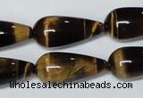 CTE156 15.5 inches 12*26mm teardrop yellow tiger eye gemstone beads