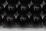 CTE1606 15.5 inches 16mm round AB grade black tiger eye beads