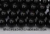 CTE1611 15.5 inches 6mm round A grade black tiger eye beads