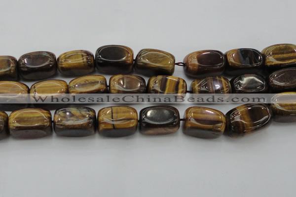 CTE1709 15.5 inches 14*22mm nuggets yellow tiger eye beads