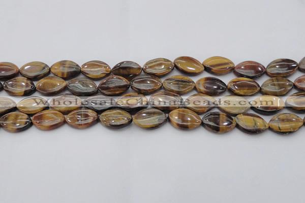 CTE1711 15.5 inches 12*18mm marquise yellow tiger eye beads