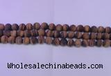 CTE1771 15.5 inches 6mm round matte yellow tiger eye beads