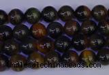 CTE1800 15.5 inches 4mm round blue iron tiger beads wholesale