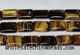 CTE188 15.5 inches 10*14mm rectangle yellow tiger eye gemstone beads