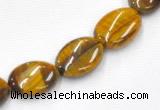 CTE20 15.5 inches oval 13*18mm yellow tiger eye beads Wholesale