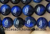 CTE2036 15.5 inches 6mm round blue tiger eye beads wholesale