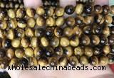 CTE2159 15.5 inches 8mm round yellow tiger eye gemstone beads