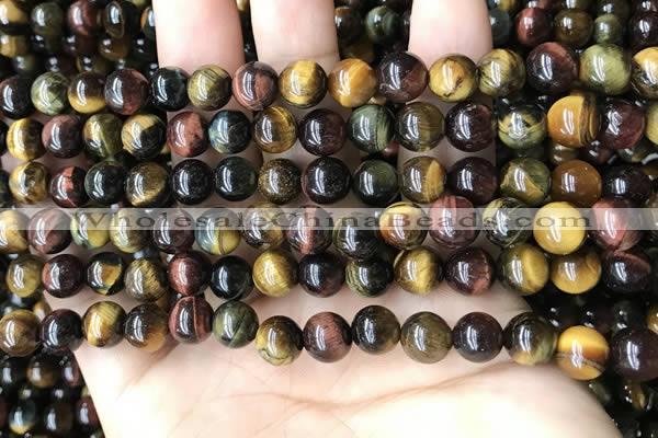 CTE2191 15.5 inches 6mm round mixed tiger eye beads wholesale