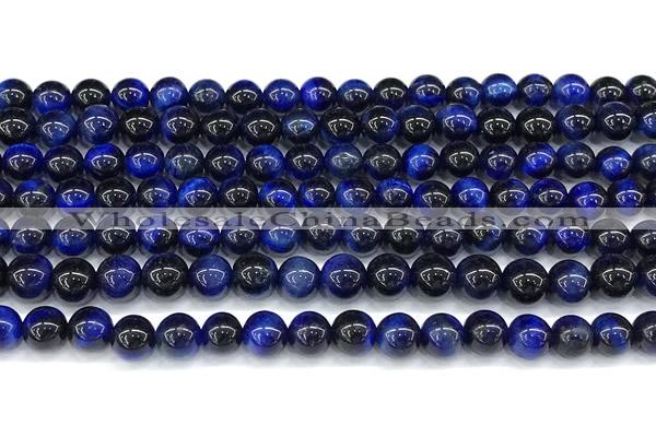 CTE2393 15 inches 6mm round blue tiger eye beads