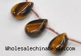 CTE25 teardrop 18*25mm yellow tiger eye beads Wholesale