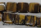 CTE309 15.5 inches 16*16mm square yellow tiger eye gemstone beads