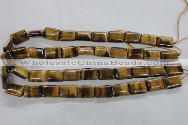 CTE314 15.5 inches 12*18mm rectangle yellow tiger eye gemstone beads