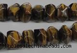 CTE336 15.5 inches 8*12mm faceted nuggets yellow tiger eye gemstone beads