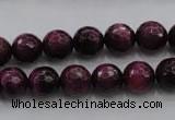 CTE473 15.5 inches 10mm faceted round red tiger eye beads wholesale