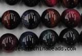 CTE595 15.5 inches 14mm round colorful tiger eye beads wholesale