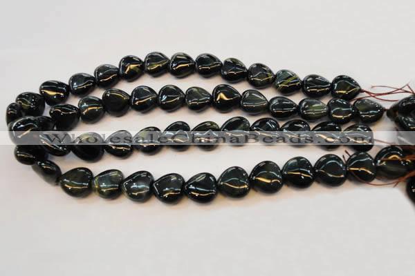 CTE652 15.5 inches 20*20mm heart blue tiger eye beads wholesale