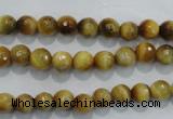 CTE901 15.5 inches 6mm faceted round golden tiger eye beads