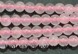 CTG07 15.5 inches 3mm round tiny rose quartz beads wholesale