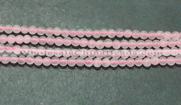 CTG07 15.5 inches 3mm round tiny rose quartz beads wholesale