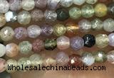 CTG1009 15.5 inches 2mm faceted round tiny Indian agate beads