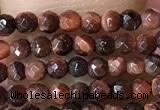 CTG1063 15.5 inches 2mm faceted round tiny red tiger eye beads