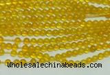 CTG111 15.5 inches 2mm round tiny yellow agate beads wholesale