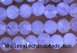 CTG1304 15.5 inches 3mm faceted round blue lace agate beads wholesale