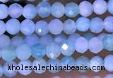 CTG1307 15.5 inches 2mm faceted round amazonite beads wholesale