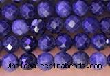 CTG1334 15.5 inches 3mm faceted round sapphire beads wholesale