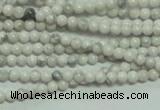 CTG135 15.5 inches 3mm round tiny white turquoise beads wholesale