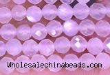 CTG1353 15.5 inches 4mm faceted round white moonstone beads