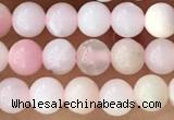 CTG1363 15.5 inches 4mm round pink opal gemstone beads