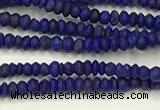 CTG1370 15.5 inches 1*1.5mm rondelle tiny lapis lazuli beads