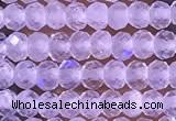 CTG1395 15.5 inches 2*3mm faceted rondelle tiny white moonstone beads